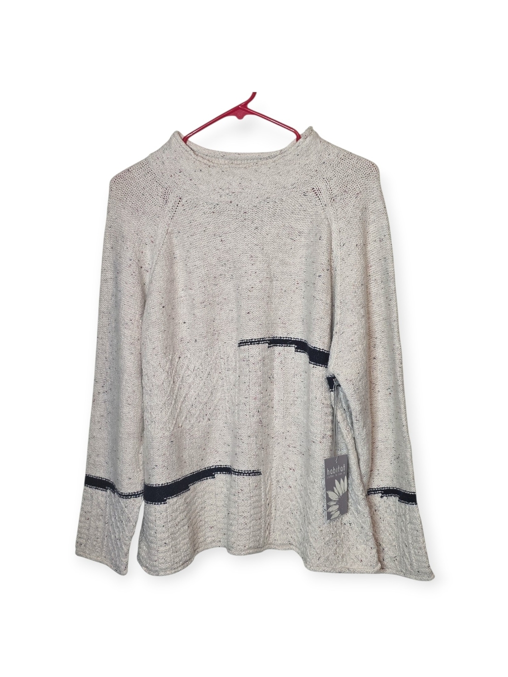 Women's NWT Habitat rolled neck, knit sweater, size XL